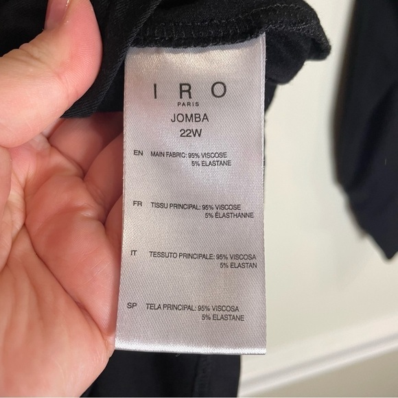 IRO Black Jomba Mini Dress Small - Picture 8 of 8